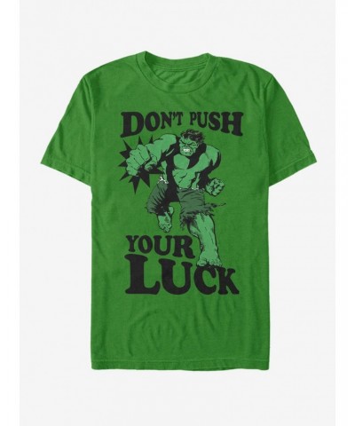 Marvel Hulk Push the Luck T-Shirt $7.46 T-Shirts