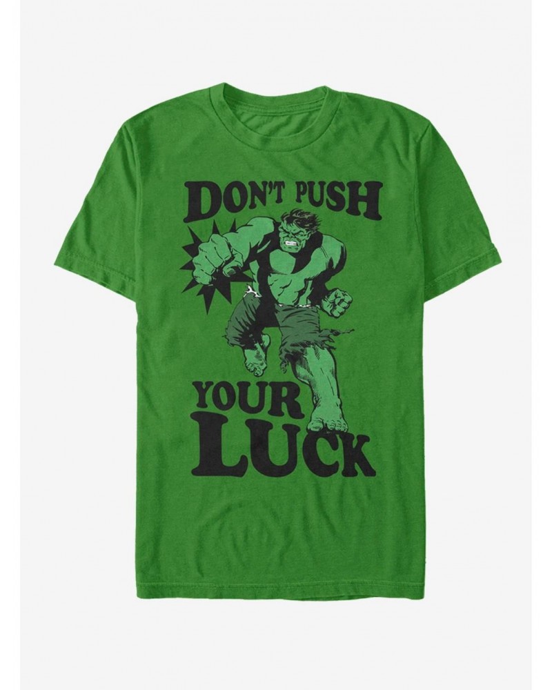 Marvel Hulk Push the Luck T-Shirt $7.46 T-Shirts