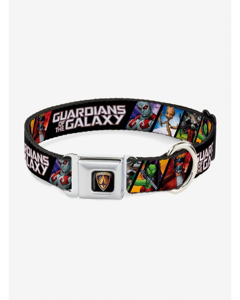 Marvel Guardians Of The Galaxy 5 Character Pose Seatbelt Buckle Pet Collar $9.96 Pet Collars