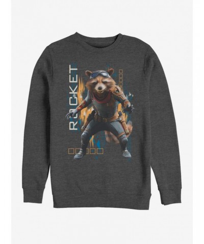 Marvel Avengers: Endgame Rocket Motion Charcoal Heathered Sweatshirt $10.33 Sweatshirts