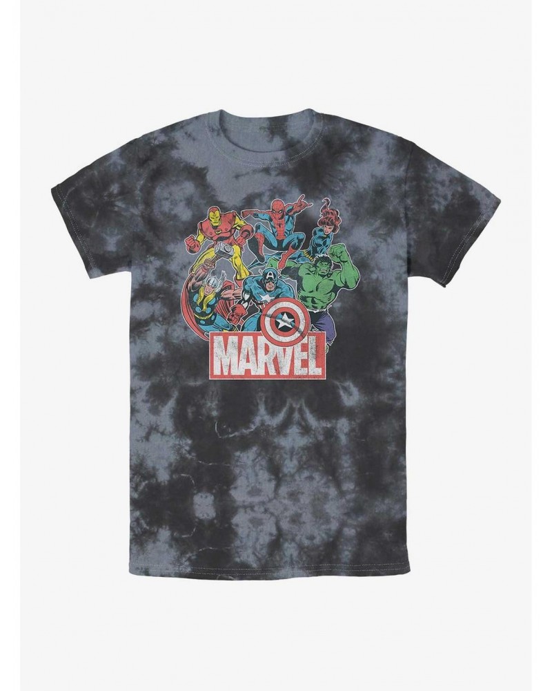 Marvel Avengers Heroes of Today Tie-Dye T-Shirt $9.74 T-Shirts