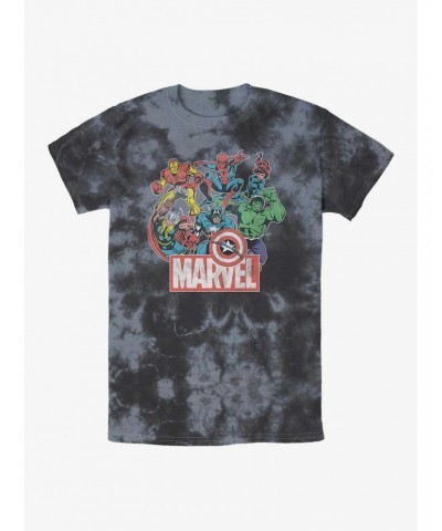 Marvel Avengers Heroes of Today Tie-Dye T-Shirt $9.74 T-Shirts