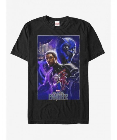 Marvel Black Panther Panther Light T-Shirt $9.56 T-Shirts