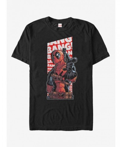 Marvel Deadpool Bang Bang Panel T-Shirt $9.56 T-Shirts