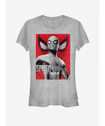 Marvel Spider-Man Far From Home Grey Spider Girls T-Shirt $9.76 T-Shirts