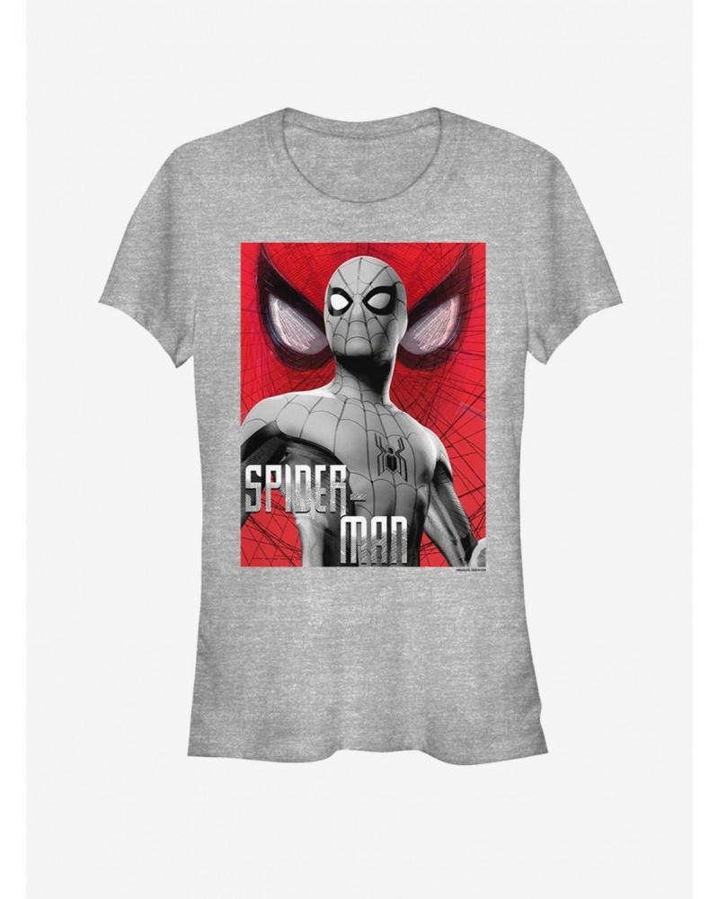 Marvel Spider-Man Far From Home Grey Spider Girls T-Shirt $9.76 T-Shirts