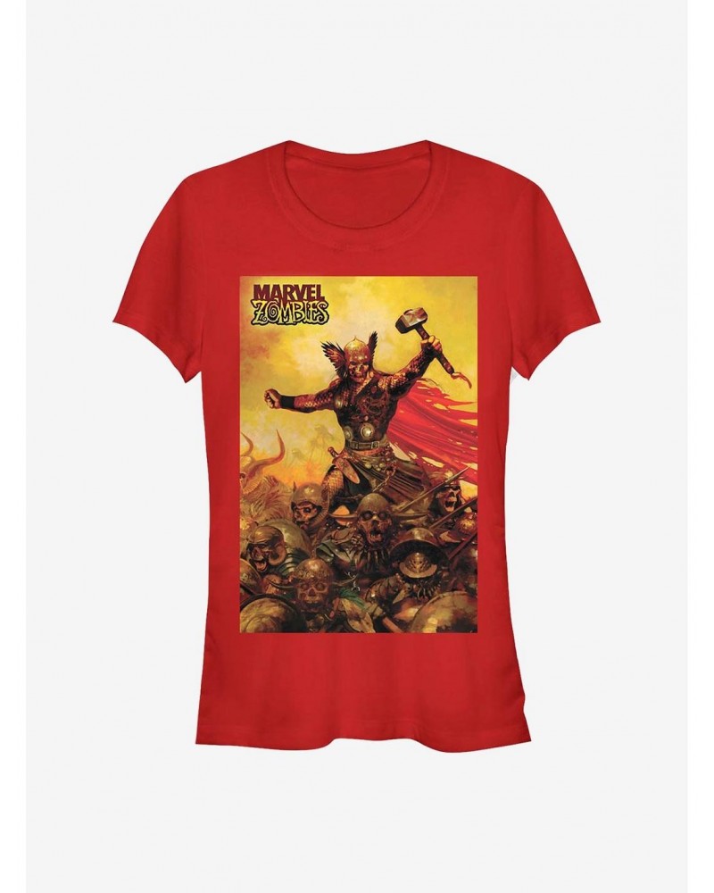 Marvel Zombies God Of Zombies Girls T-Shirt $6.57 T-Shirts