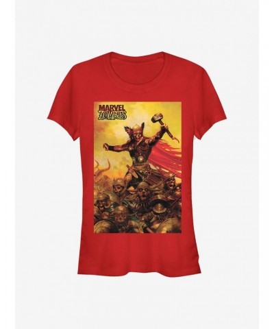 Marvel Zombies God Of Zombies Girls T-Shirt $6.57 T-Shirts