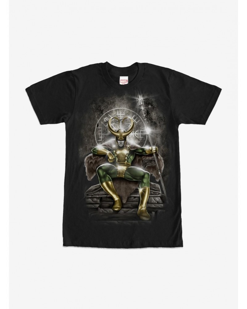 Marvel Loki Throne T-Shirt $9.37 T-Shirts