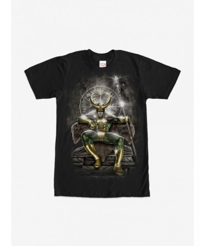 Marvel Loki Throne T-Shirt $9.37 T-Shirts