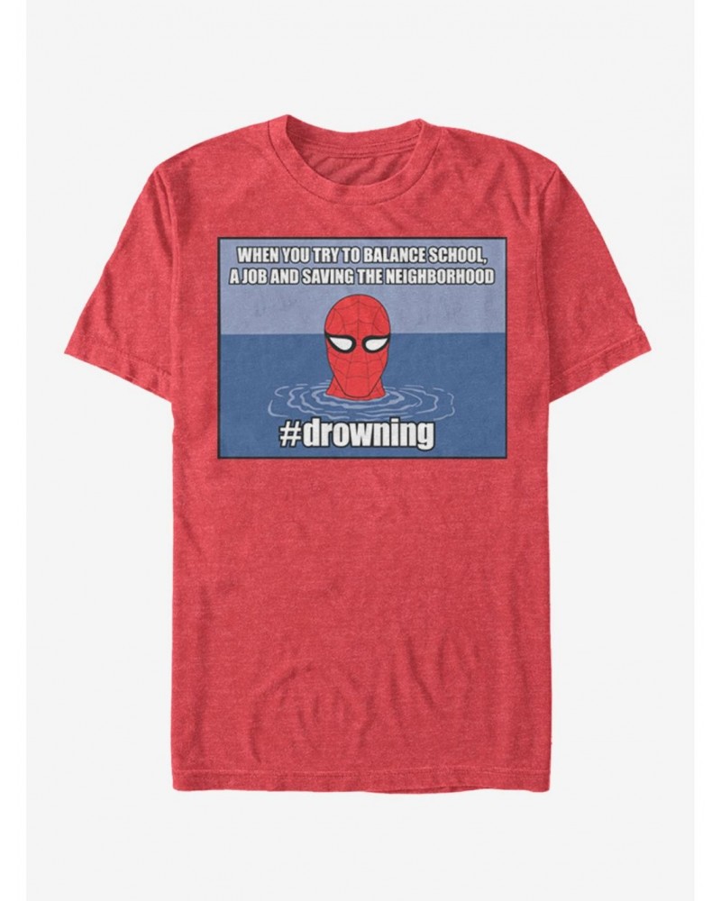 Marvel Spider-Man drowning T-Shirt $7.46 T-Shirts