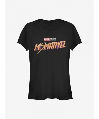 Marvel Ms. Marvel Classic Logo Girls T-Shirt $8.17 T-Shirts