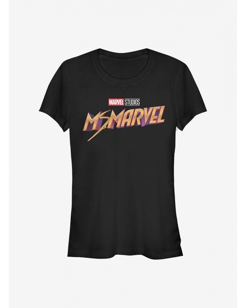 Marvel Ms. Marvel Classic Logo Girls T-Shirt $8.17 T-Shirts