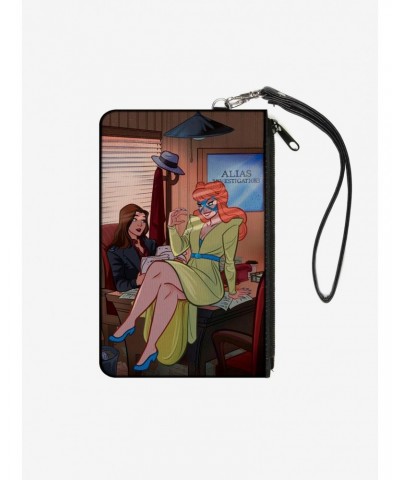 Marvel Hellcat Issue 7 Jessica Jones Hellcat Alias Office Cover Pose Wallet Canvas Zip Clutch $7.94 Clutches