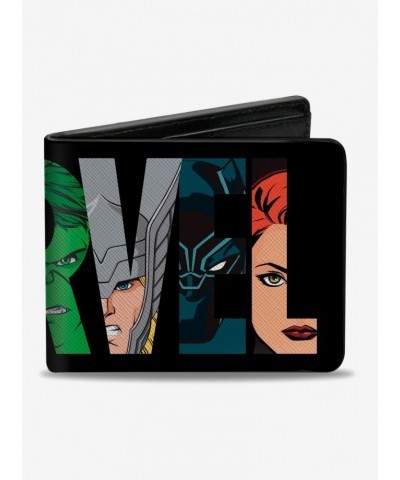 Marvel Brick Avenger Faces Bifold Wallet $6.48 Wallets