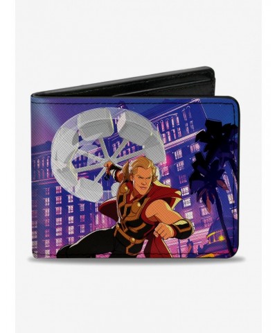 Marvel What If...? Party Thor Spinning Hammer Bifold Wallet $8.36 Wallets