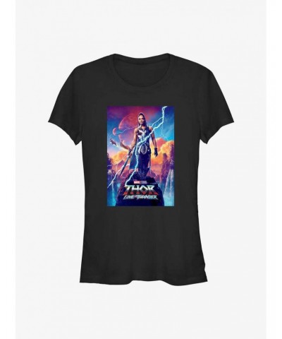 Marvel Thor: Love and Thunder Valkyrie Movie Poster Girls T-Shirt $8.17 T-Shirts