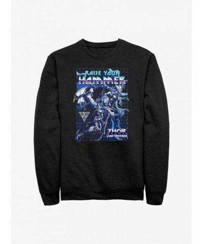 Marvel Thor: Love And Thunder Raise Your Hammer Sweatshirt $11.81 Sweatshirts