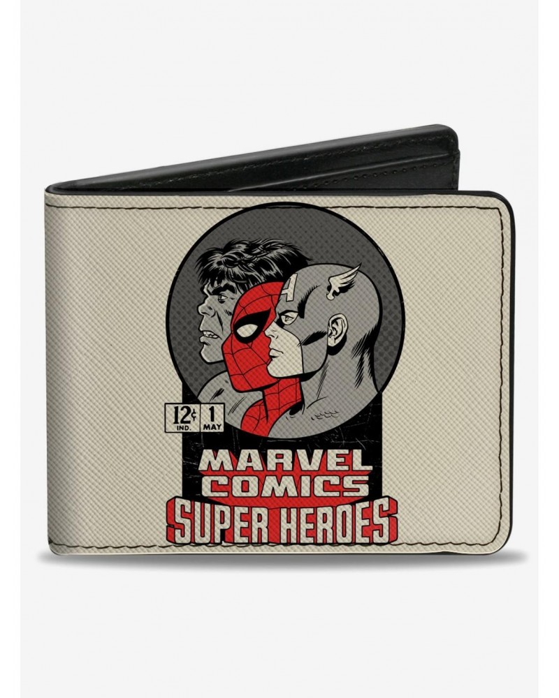 Marvel Avengers Retro Marvel Comics Super Heroes Avenger Profiles Bifold Wallet $10.45 Wallets