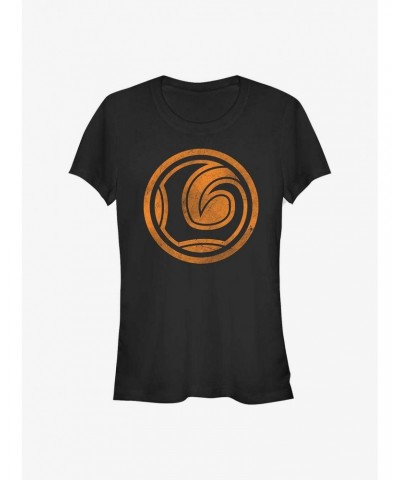 Marvel Loki Orange Logo Girls T-Shirt $6.37 T-Shirts