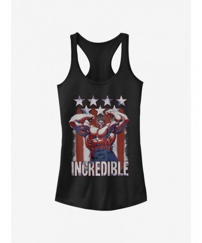 Marvel Hulk Flag Girls T-Shirt $8.76 T-Shirts