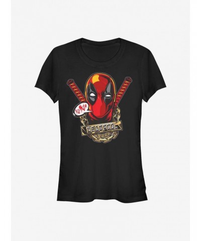 Marvel Deadpool Gold Girls T-Shirt $7.57 T-Shirts