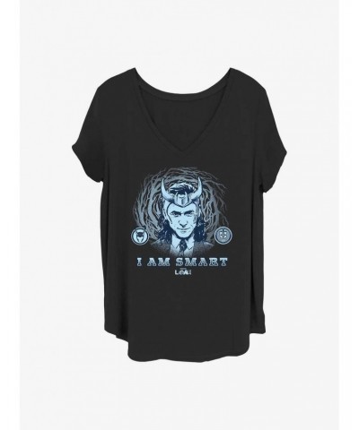 Marvel Loki Godly Intellect Girls T-Shirt Plus Size $11.56 T-Shirts