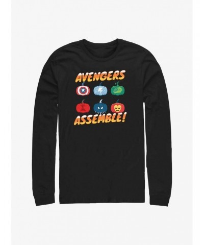 Marvel Avengers Pumpkins Assemble Long-Sleeve T-Shirt $11.84 T-Shirts