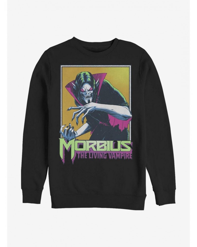 Marvel Morbius Framed Morbius Crew Sweatshirt $14.46 Sweatshirts