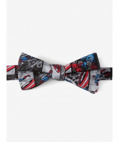 Marvel Captain America Comic Grey Bow Tie $26.35 Ties