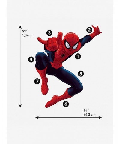 Marvel Ultimate Spider-Man Giant Peel And Stick Wall Decals $8.72 Decals