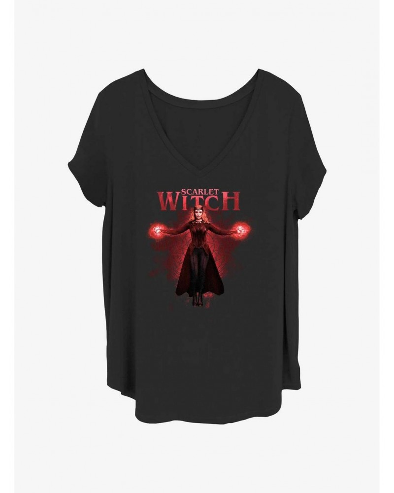 Marvel Doctor Strange in the Multiverse of Madness Scarlet Witch Girls T-Shirt Plus Size $7.17 T-Shirts