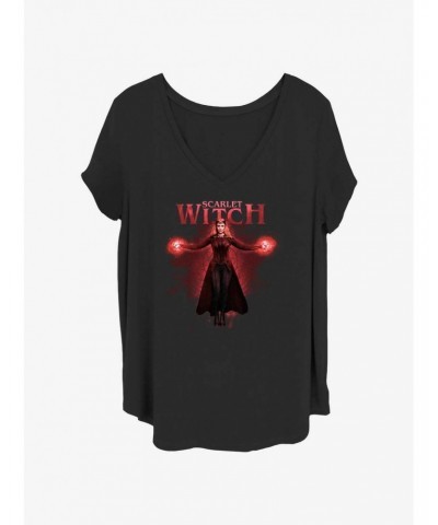 Marvel Doctor Strange in the Multiverse of Madness Scarlet Witch Girls T-Shirt Plus Size $7.17 T-Shirts