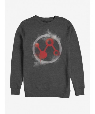 Marvel Avengers: Endgame Ant-Man Spray Logo Charcoal Grey Sweatshirt $12.99 Sweatshirts