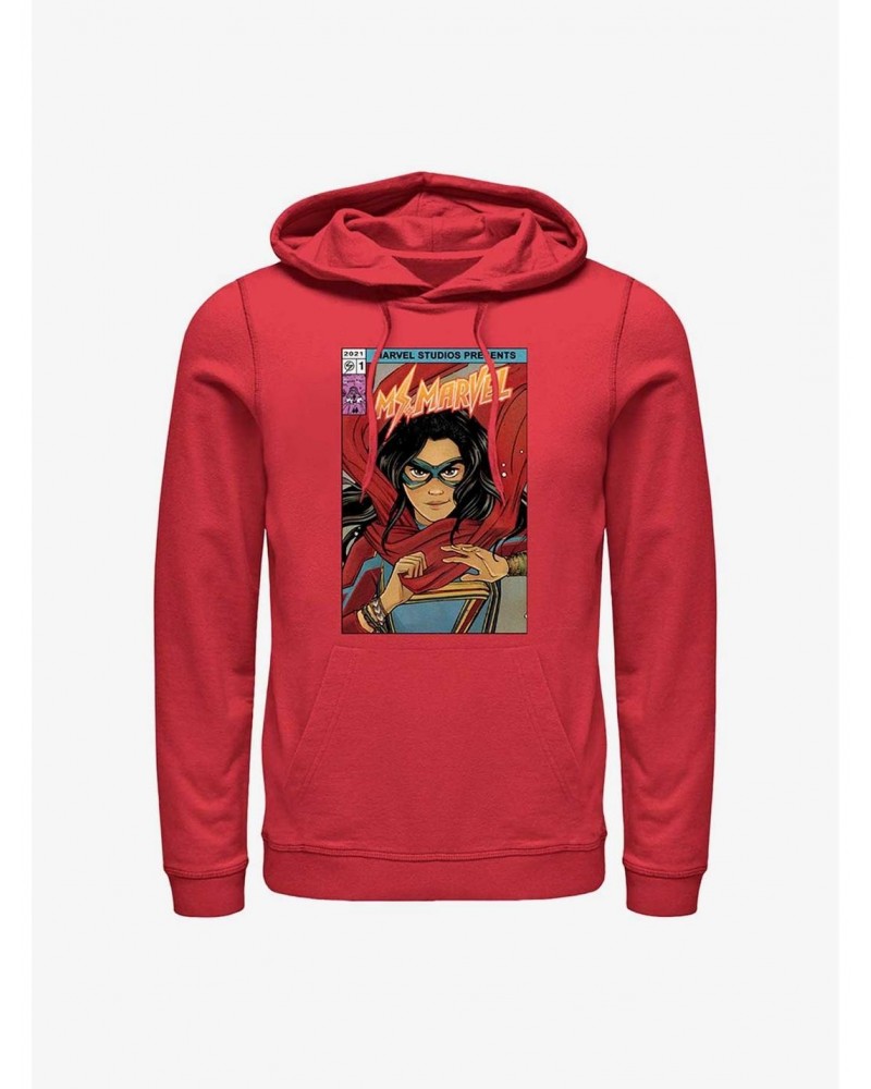 Marvel Ms. Marvel Comic Cover Hoodie $15.45 Hoodies