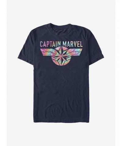 Marvel Captain Marvel Tie Dye Captain T-Shirt $7.84 T-Shirts