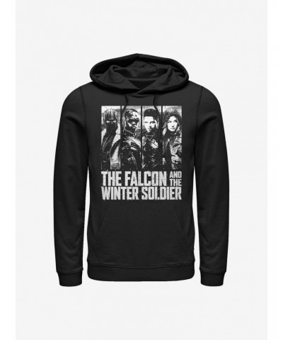 Marvel The Falcon And The Winter Soldier Character Panel Hoodie $12.93 Hoodies