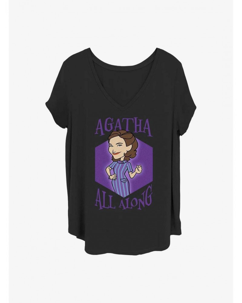 Marvel WandaVision It Was Agatha Girls T-Shirt Plus Size $8.55 T-Shirts