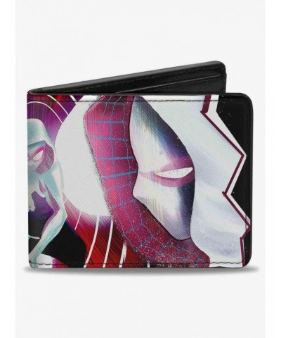 Marvel Spider Gwen 3 Crouching 5 Face to Face Cover Poses Bifold Wallet $7.32 Wallets