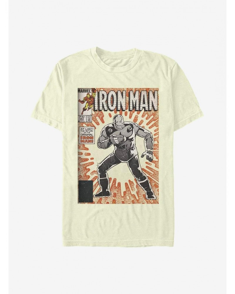 Marvel Iron Man Vintage Iron Man Comic T-Shirt $9.18 T-Shirts