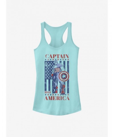 Marvel Captain America Captain 'Merica Girls Tank $6.37 Tanks