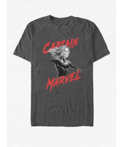 Marvel Avengers: Endgame High Contrast Captain Marvel T-Shirt $8.22 T-Shirts