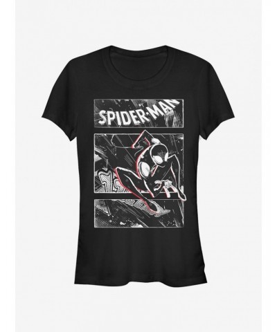 Marvel Spider-Man: Into The Spider-Verse Street Panels Girls T-Shirt $6.57 T-Shirts