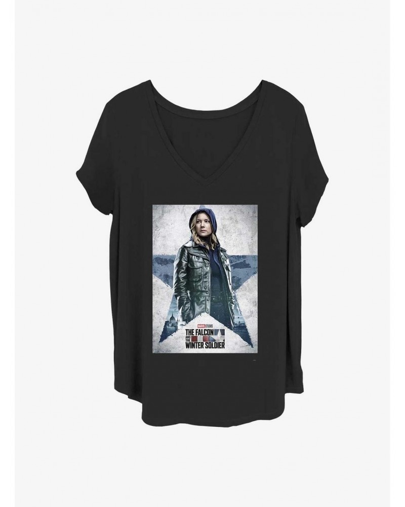 Marvel The Falcon and the Winter Soldier Carter Poster Girls T-Shirt Plus Size $10.87 T-Shirts