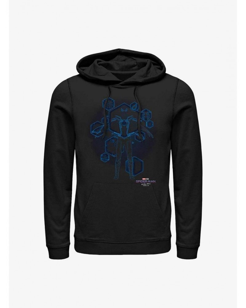 Marvel Spider-Man: No Way Home Blue Print Ready Hoodie $13.29 Hoodies