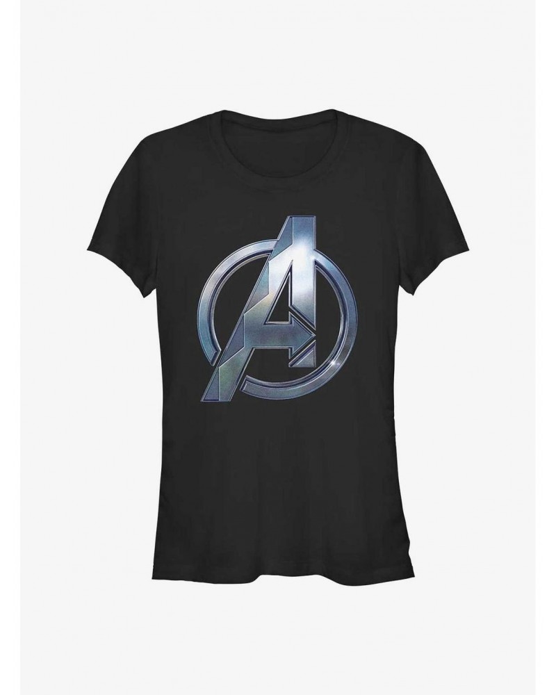 Marvel Black Panther: Wakanda Forever Wakanda Avengers Symbol Girls T-Shirt $8.57 T-Shirts