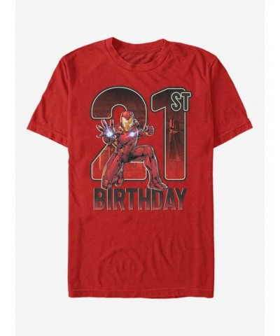 Marvel Iron Man 21st Birthday T-Shirt $6.50 T-Shirts