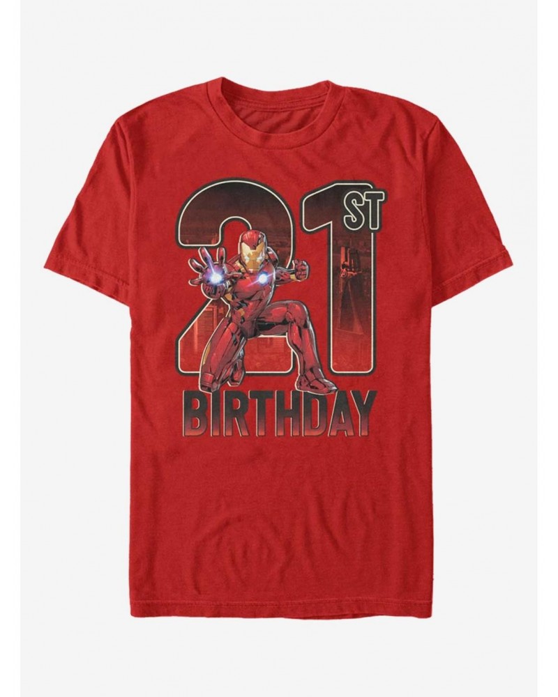 Marvel Iron Man 21st Birthday T-Shirt $6.50 T-Shirts