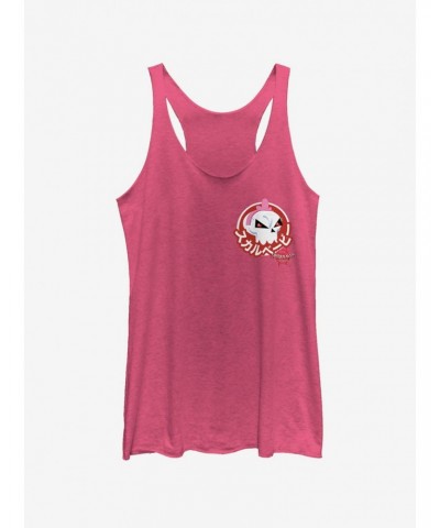 Marvel Spider-Man: Into The Spider-Verse Skull Sticker Pocket Heathered Girls Tank Top $9.95 Tops