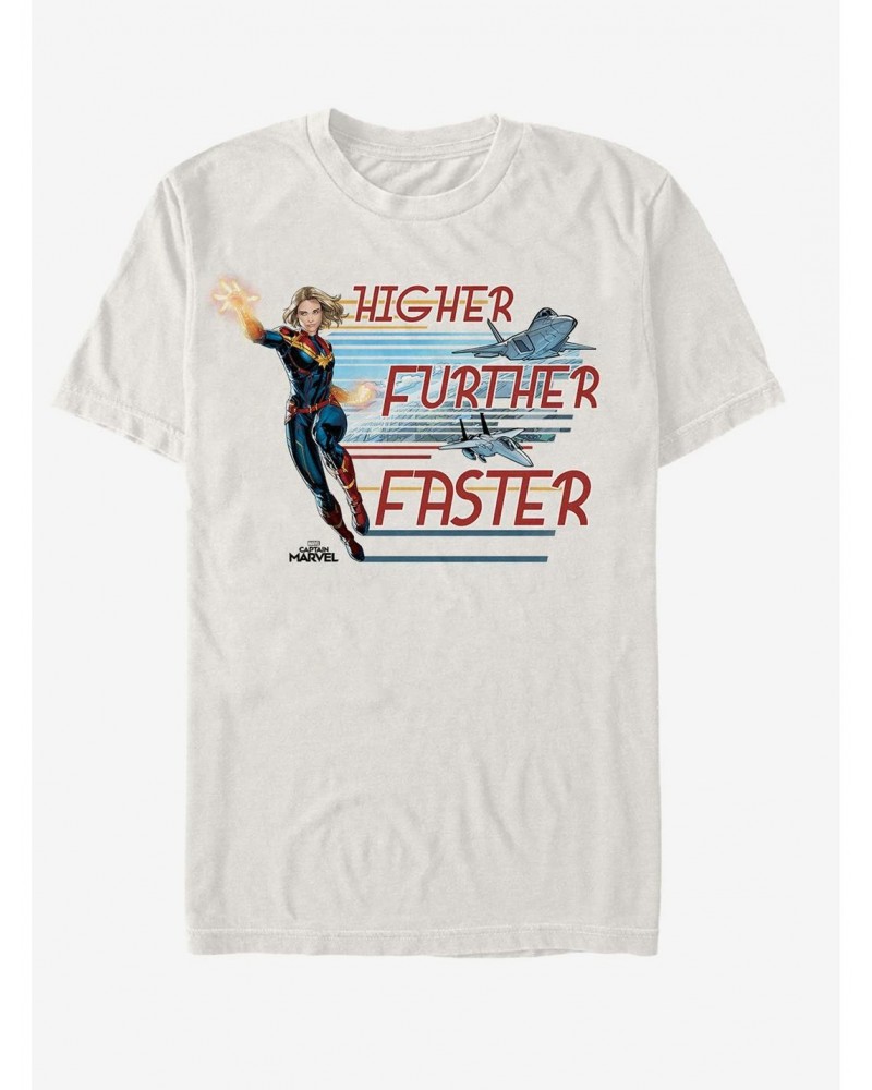 Marvel Captain Marvel Stream Jets T-Shirt $7.65 T-Shirts